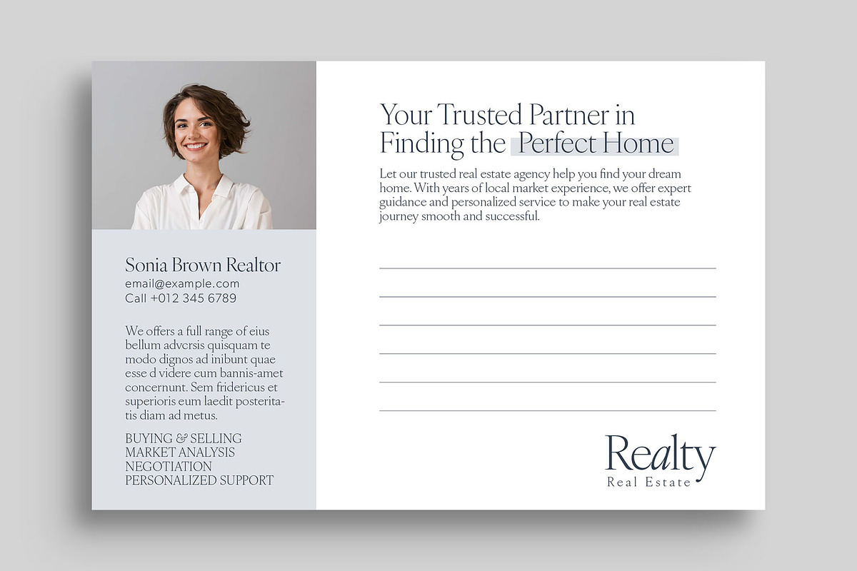 Real Estate Postcard Template, a Card Template by BrandPacks (Photo 3 of 5)