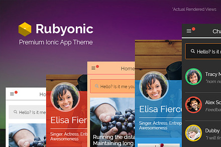 Rubyonic - Ionic Premium app theme