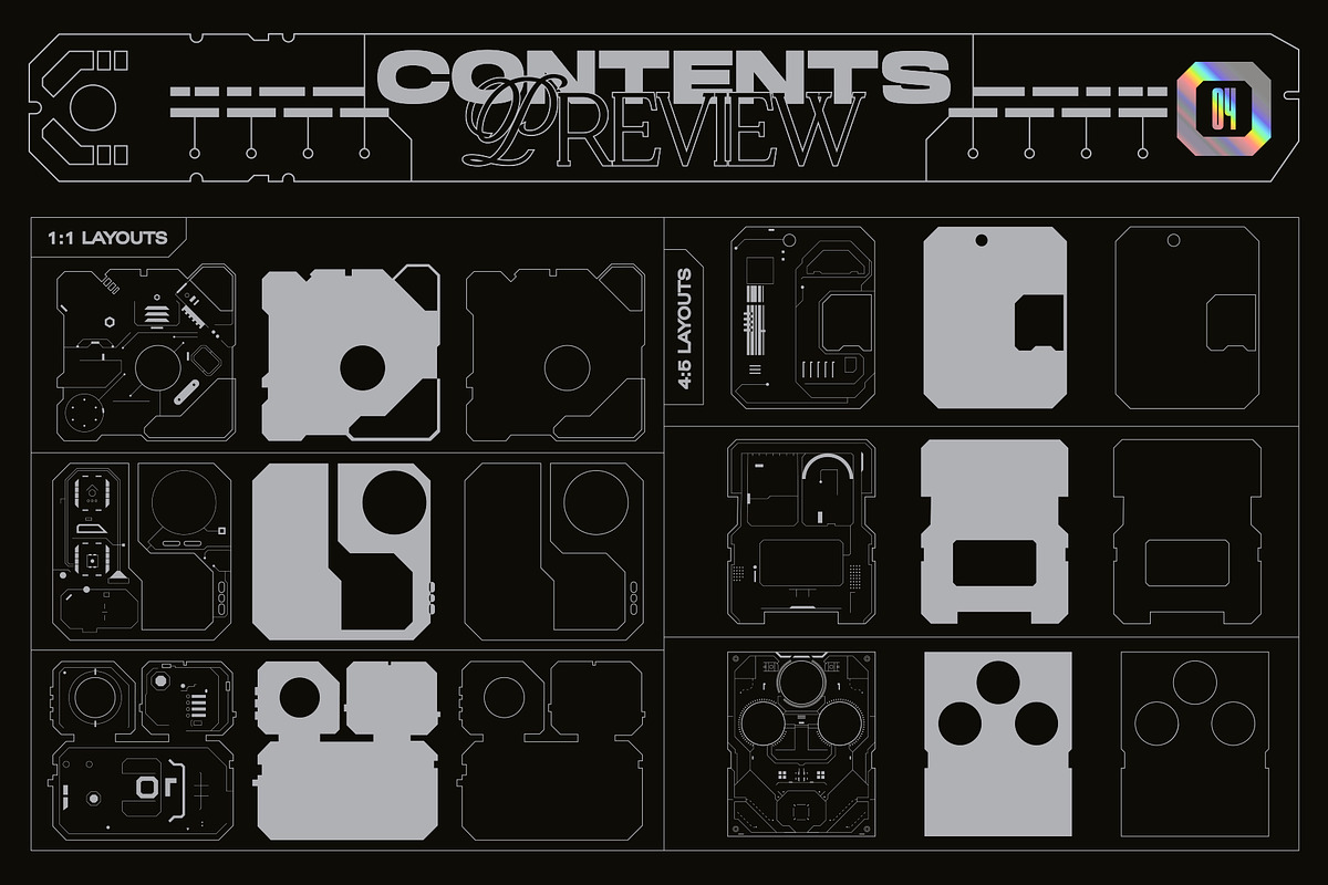 Sci-Fi Panels Vector Pack, an Object Graphic by MiksKS (Photo 11 of 12)