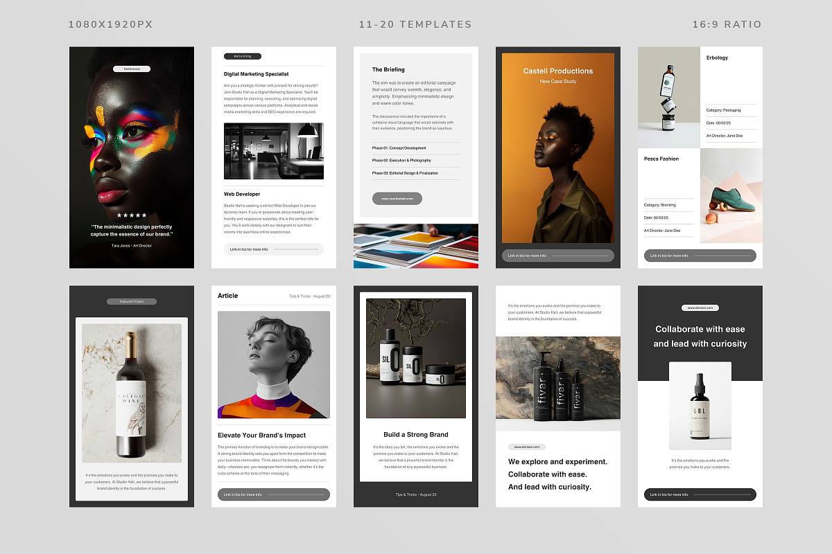 Studio Hall Social Media Kit, a Social Media Template by Ruben Stom (Photo 14 of 20)