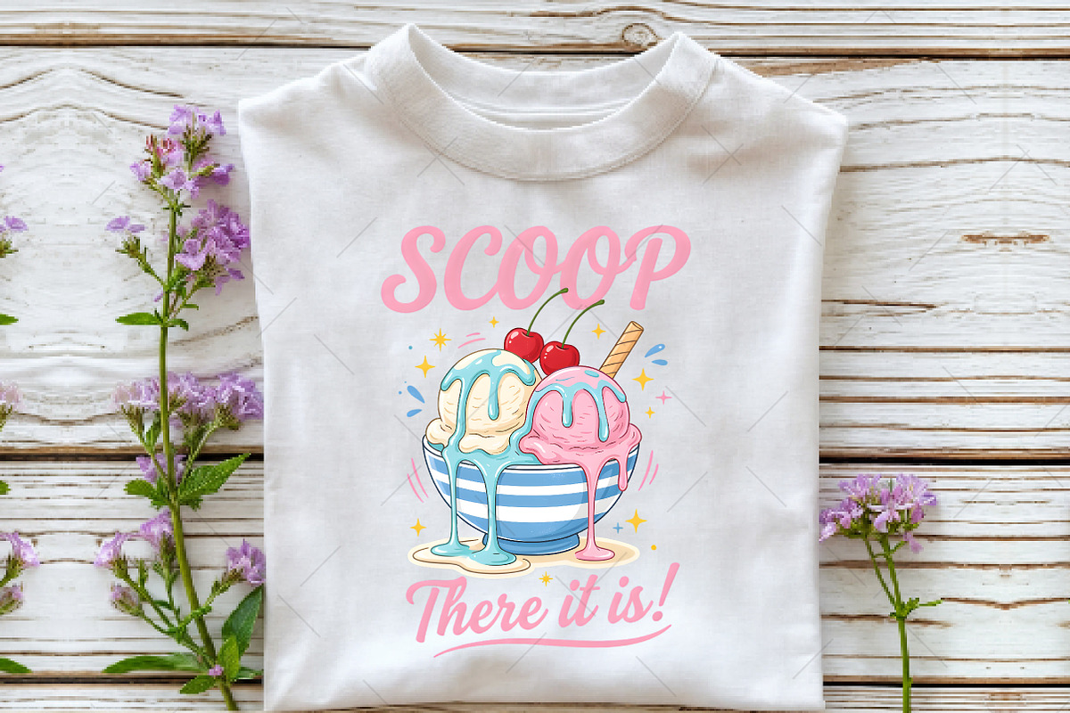 Cute Ice Cream Scoop PNG, a Seasonal Illustration by OK Design (Photo 2 of 5)