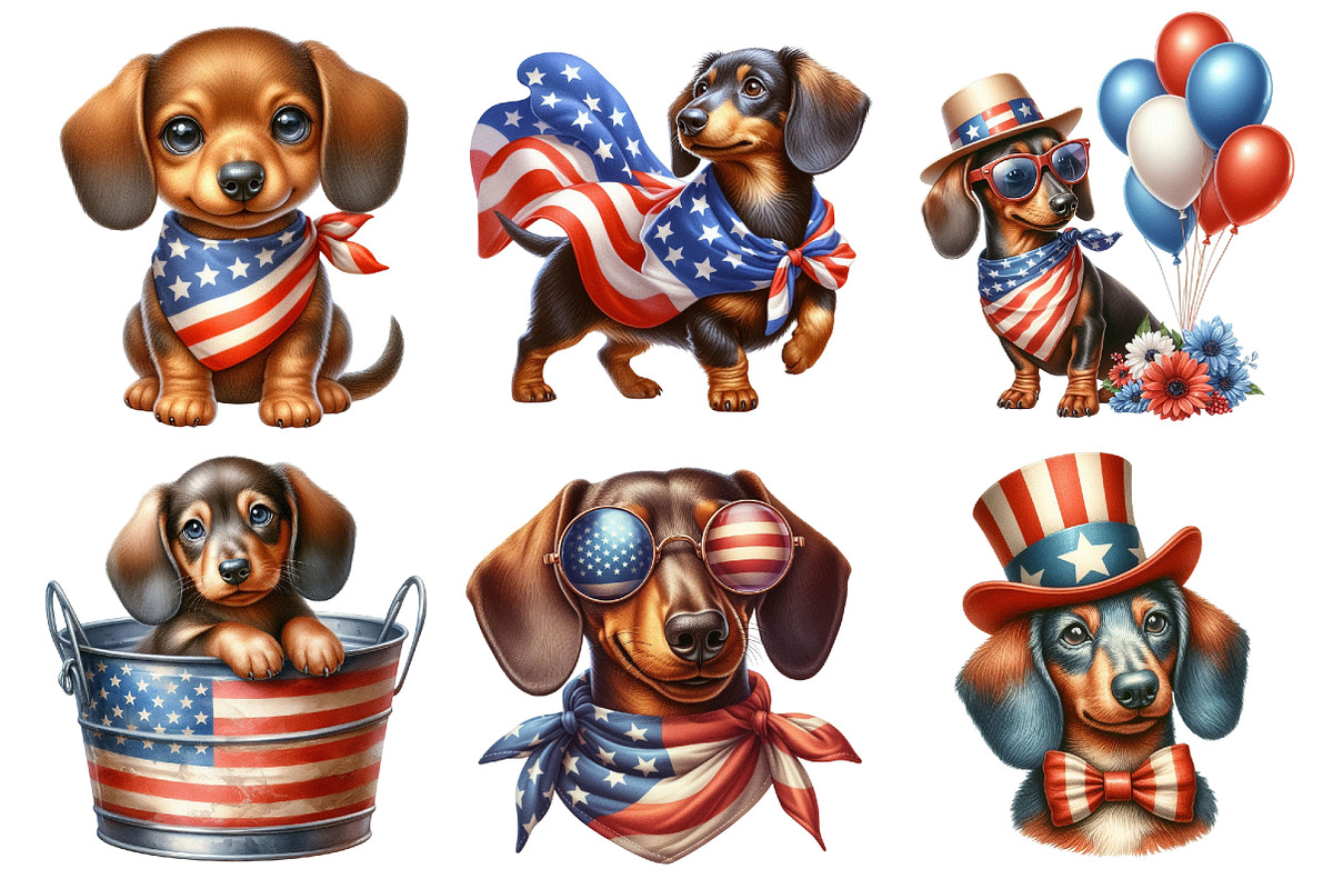 American Dachshund Dog Clipart, a Graphic by CitraGraphics (Photo 2 of 3)