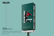 Outdoor Vertical Billboard Mockup, an Advertising Mockup by Se٧enStudio (Thumbnail 1 of 6)