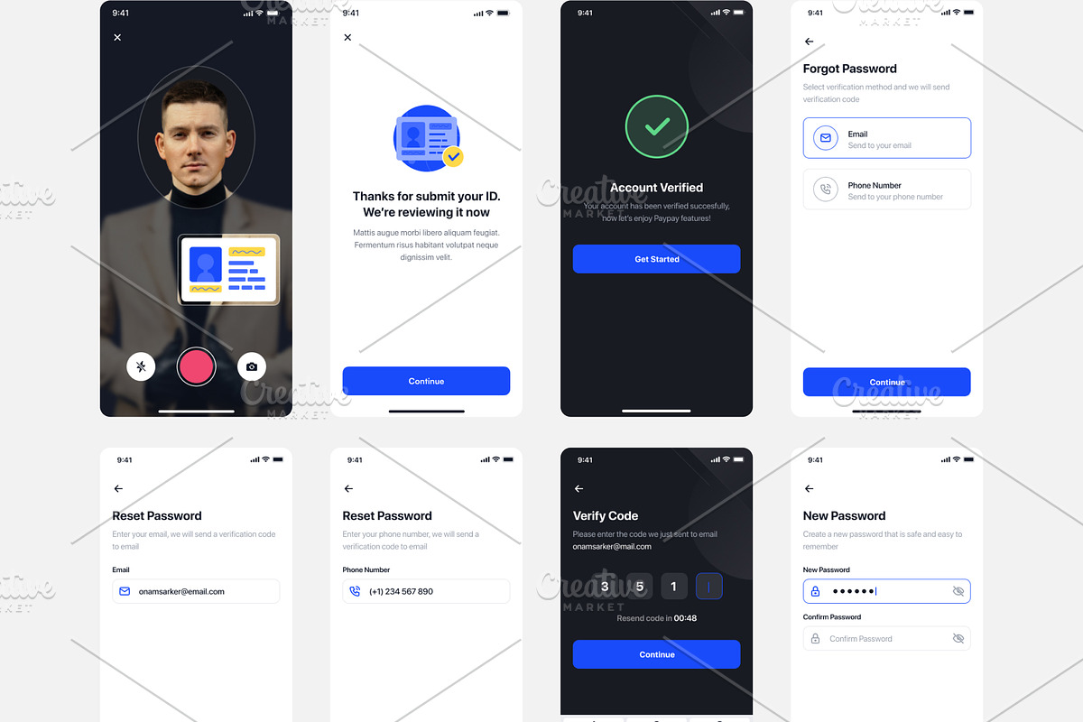 Bankgo - E-Wallet App UI Kit, an App Template by DesignsLab (Photo 9 of 11)