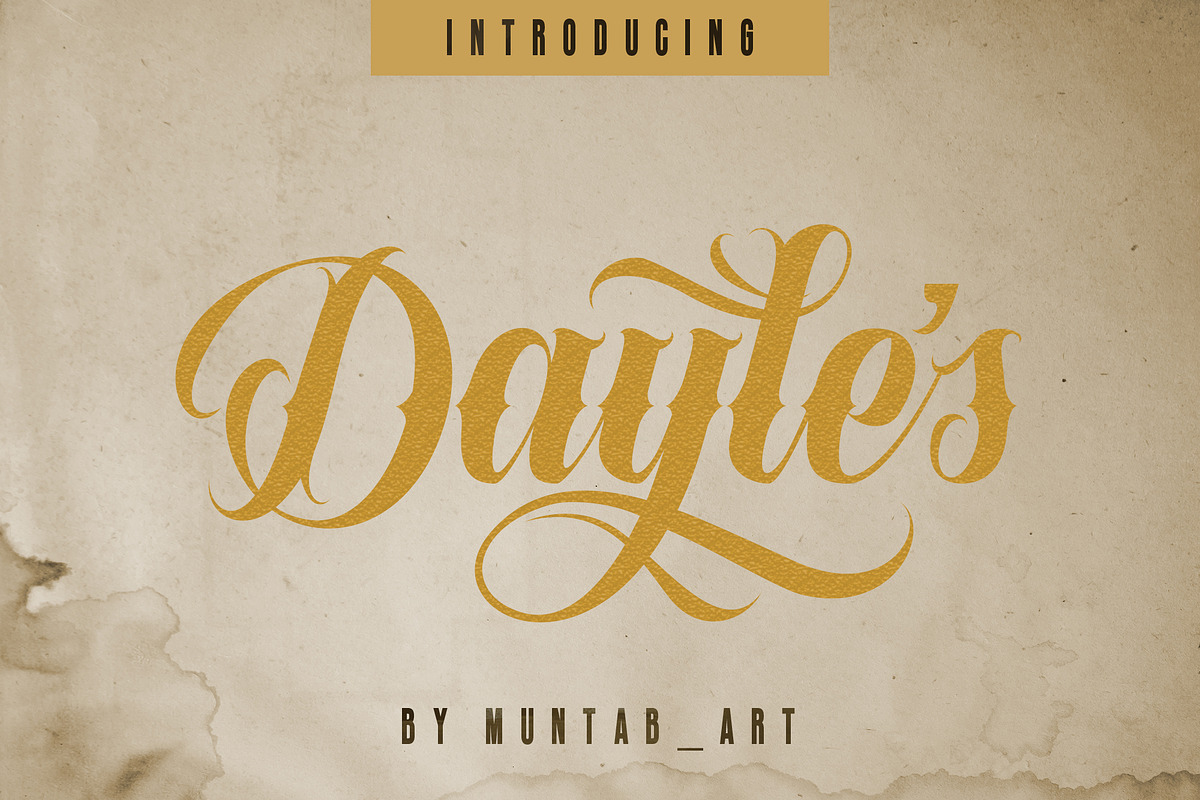 Dayles Script Fonts preview 8