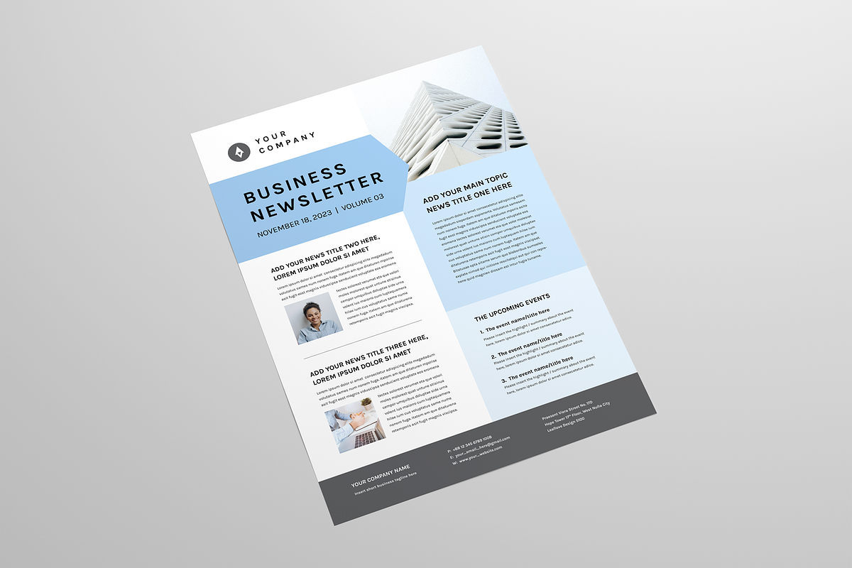 Business Newsletter, a Magazine Template by Leaflove (Photo 3 of 5)