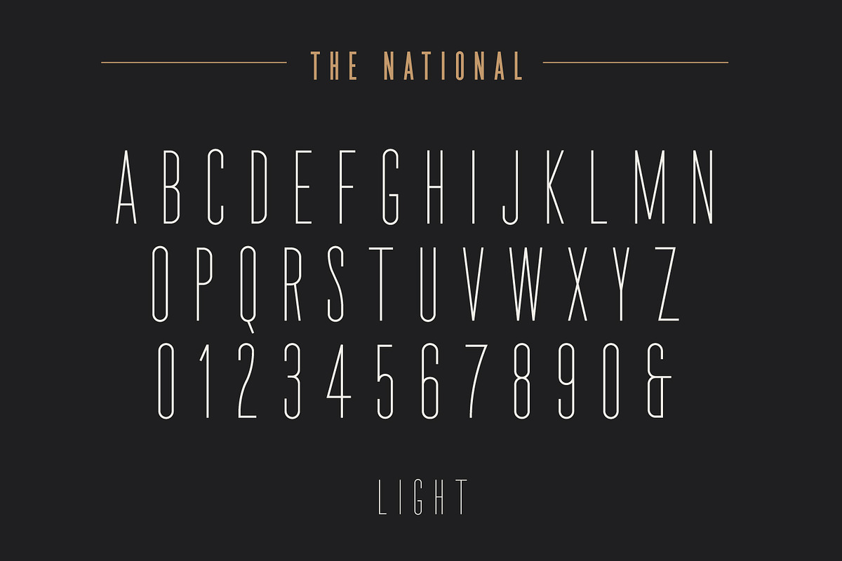 The National | Condensed Type Family preview 8