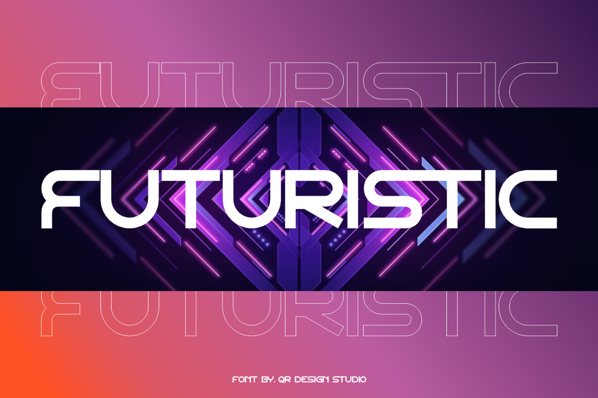 Gostane - Futuristic Tech Font, a Sans Serif Font by QR Design Studio (Photo 2 of 7)