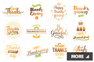 Thanksgiving day typography