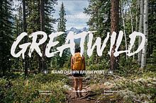 Greatwild Hand Drawn Brush Font