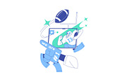 Gambling people bet on sports online, a Sport Illustration by PaperTrident (Thumbnail 3 of 13)