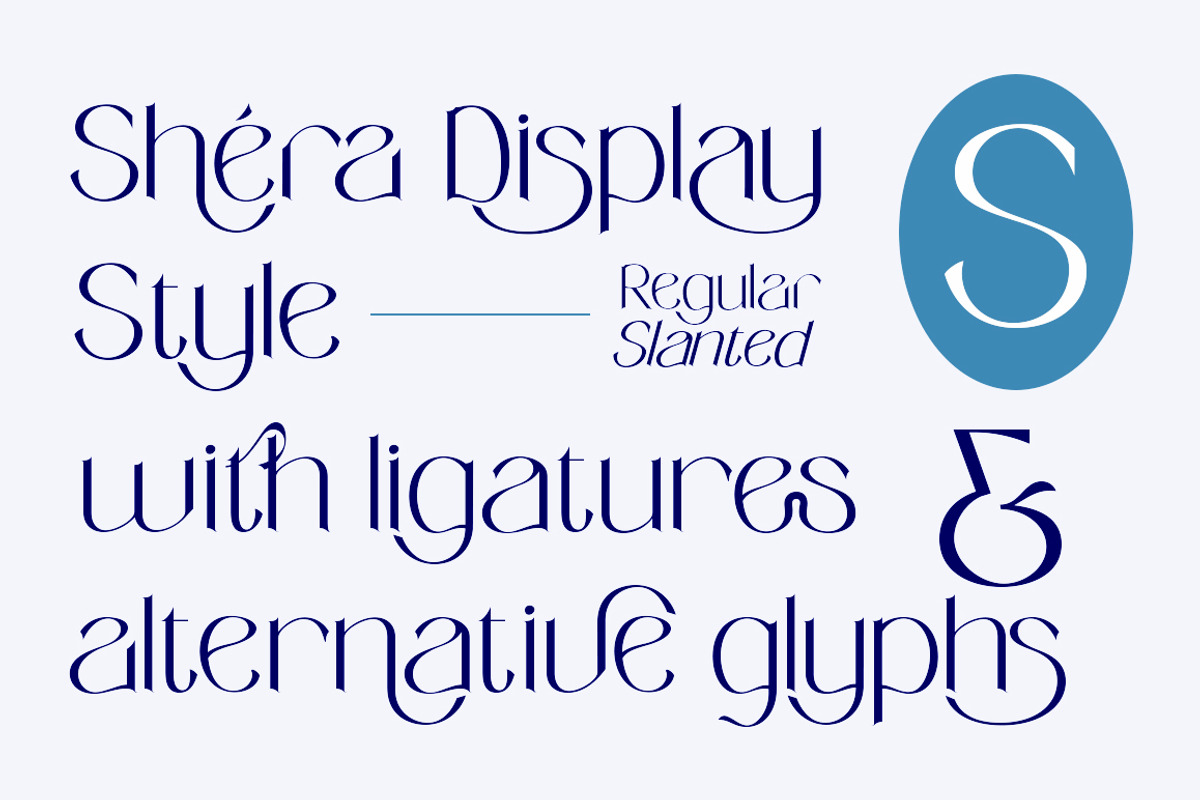 Shera display font, a Font by Alandya TypeFoundry (Photo 9 of 10)