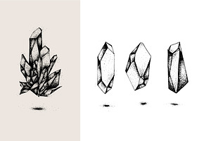 Vector Crystals Icon Set