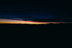 Desert sunset stock photo containing desert and sunset