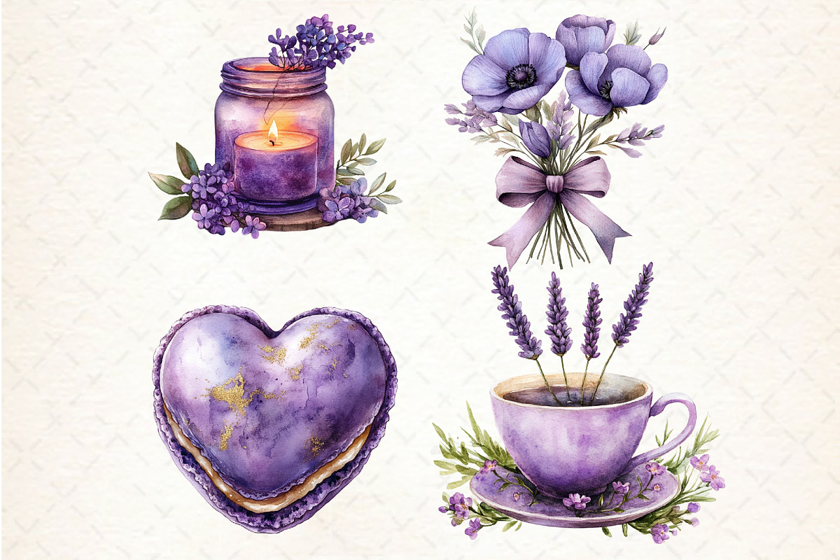 Purple Mother's Day Sublimation Clip, an Illustration by Libby Wishes (Photo 3 of 6)