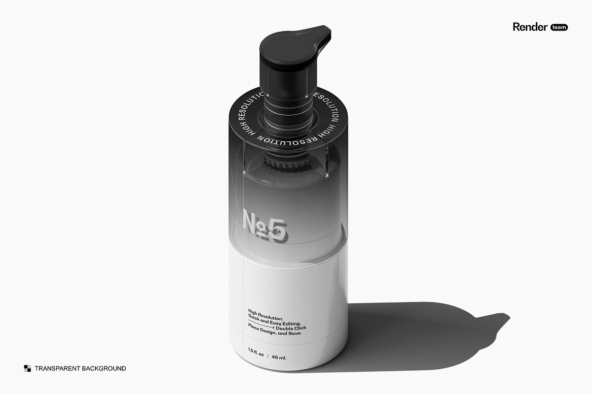 Dispenser Bottle Mockup, a Packaging Mockup by Renderteam (Photo 5 of 8)