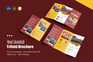 Car Rental Trifold Brochure, a Brochure Template by Esensifiksi.studio