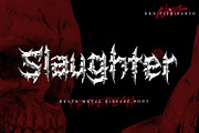 Slaughter, a Font by NUGS (Thumbnail 1 of 6)