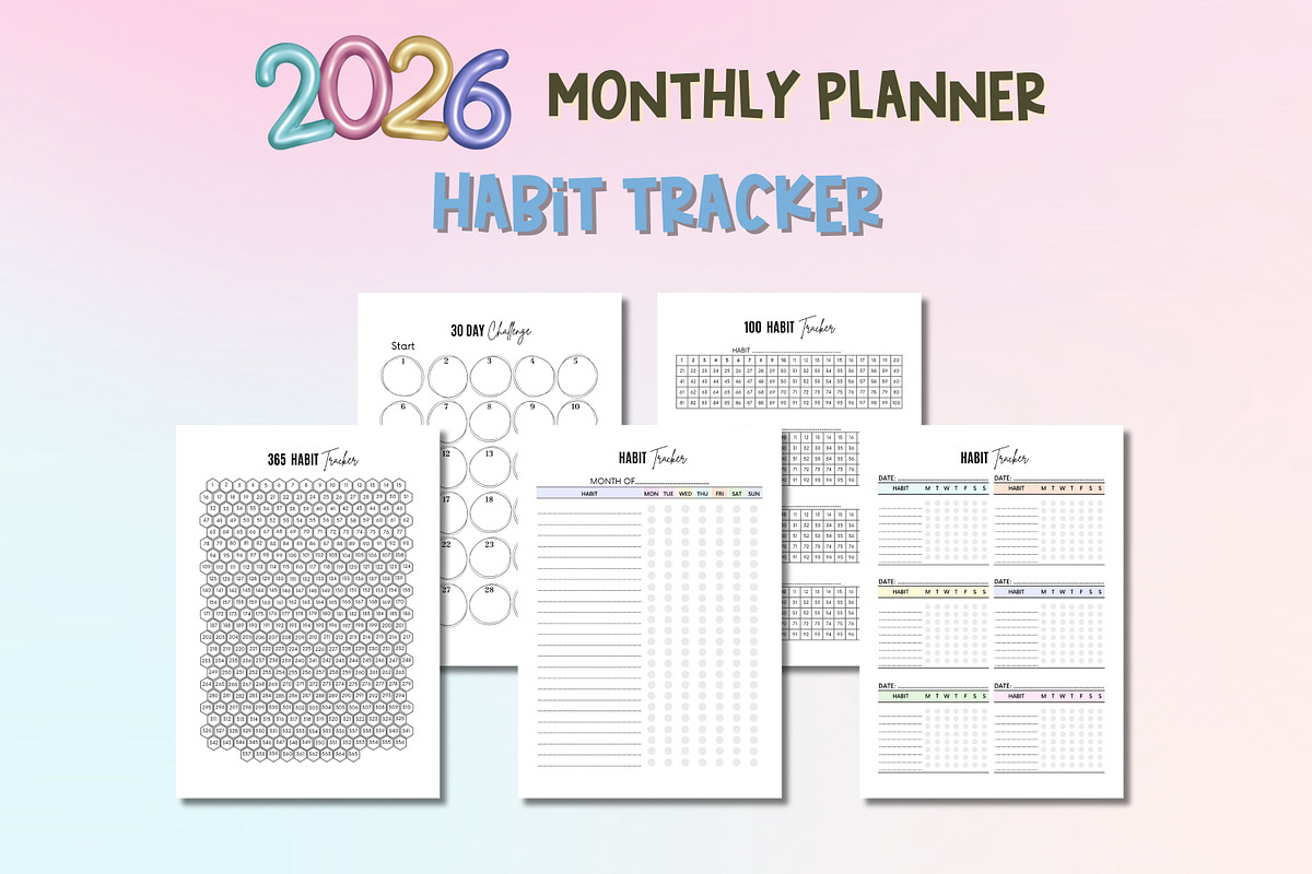 2026 Monthly Planner-Canva Template, a Templates & Theme by Adalin Shop (Photo 8 of 12)