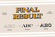 Lamna Rounded 3D, a Serif Font by Craft Supply Co. (Thumbnail 2 of 8)