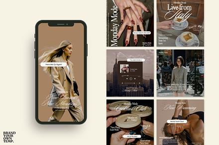 Podcast Instagram Template, a Templates & Theme by BYOTstudios