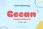 Gecan, a Sans Serif Font by twinstd (Thumbnail 1 of 13)