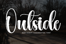 Outside | Script Font