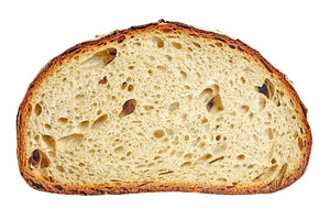 Slice of white rye bread isolated, a Food & Drink Photo by BOOCYS