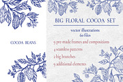 Cocoa leaves&beans vector clipart, an Illustration by Lidia's watercolor world (Thumbnail 2 of 6)