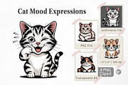 Cat Mood Expressions, a Graphic by Artnoy (Thumbnail 1 of 5)