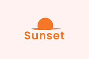 sunset logo vector icon illustration, a Branding & Logo Template by Dyn Studio (Thumbnail 1 of 2)