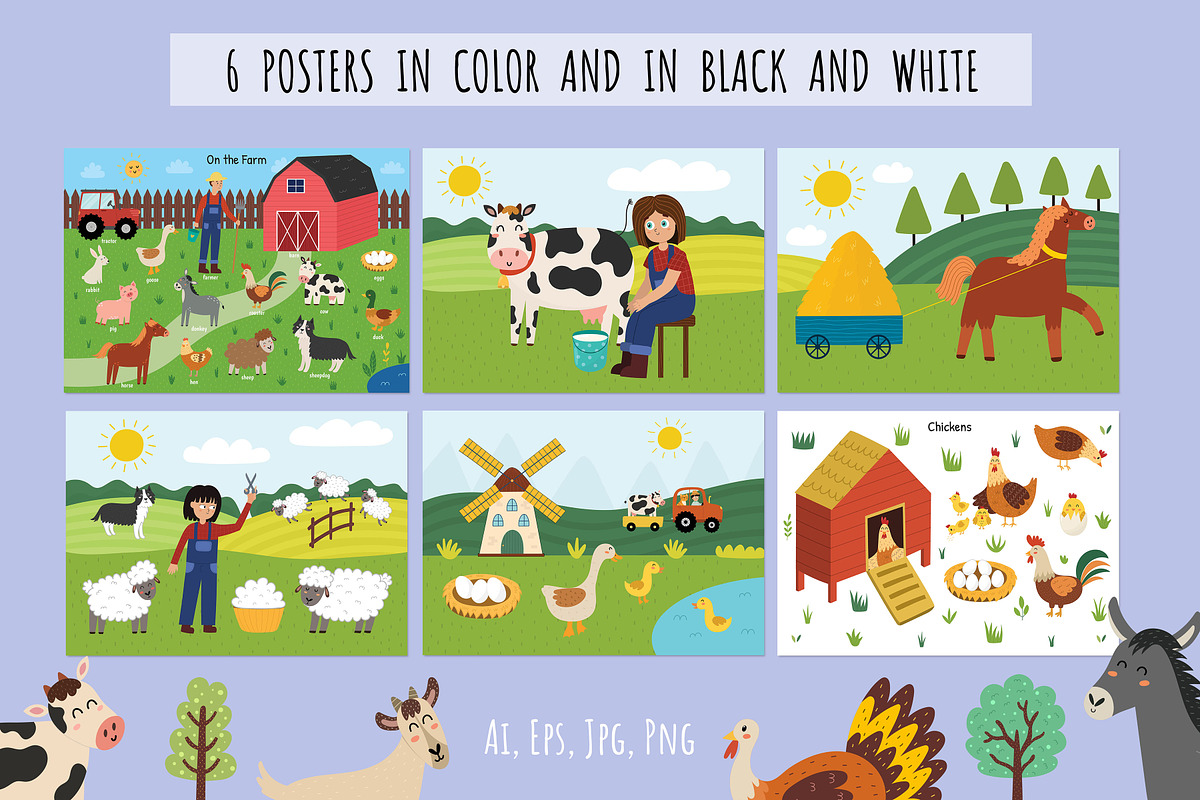 Big Farm Collection: 697 in 1, an Animal Illustration by Gulnara Sabirova (Photo 21 of 30)