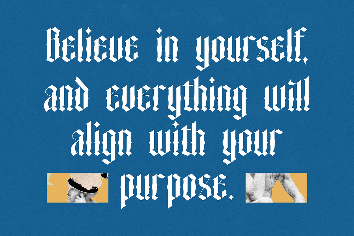 Angelic Glimstone Modern Gothic, a Blackletter Font by timelesstype.co (Photo 9 of 20)