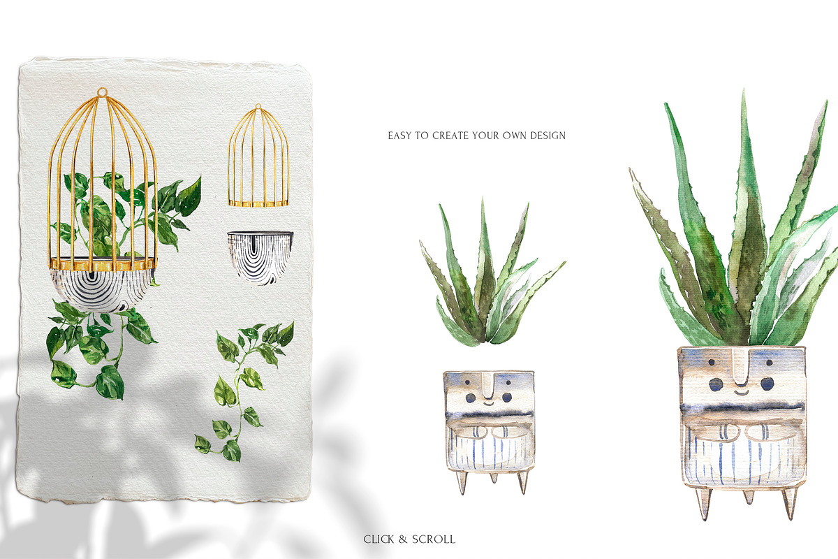 Stay Home & Love Plants Collection, a Decorative Illustration by Cat In Colour (Photo 7 of 10)