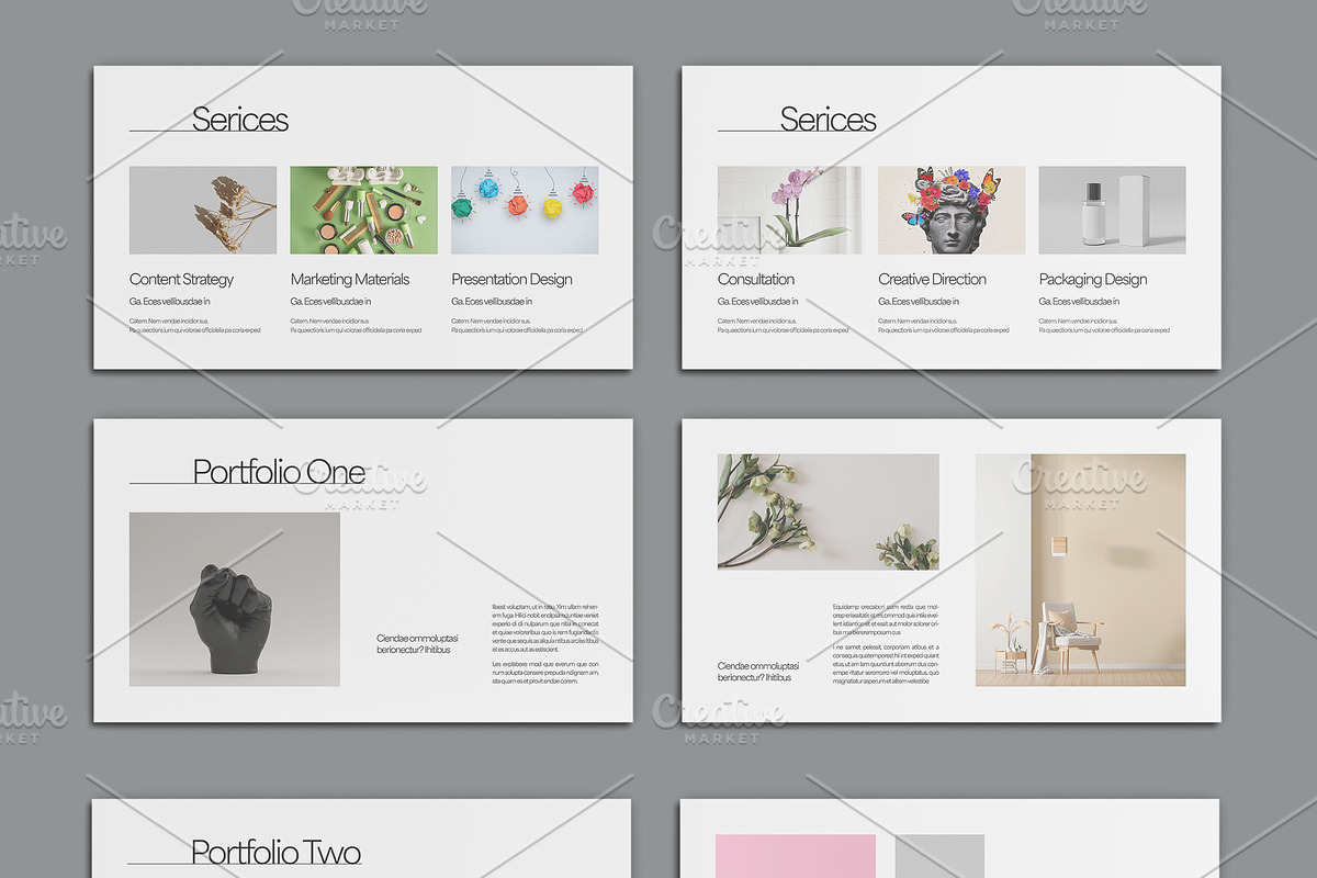 Elegant Minimalist Portfolio, a Presentation Template by ClickPaint_Studio (Photo 2 of 5)