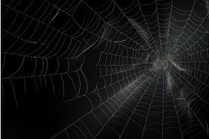 Cobweb Danger Background. Generate