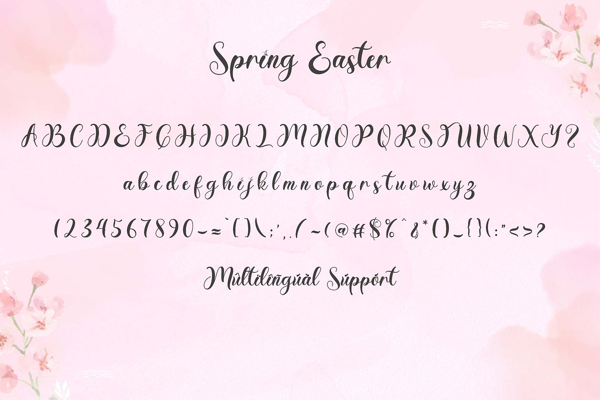 Spring Easter, a Handwritten Font by Yoga Letter (Photo 6 of 6)