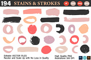 Vector Stains & Strokes Atelier +SVG, an Object Graphic by Katrinelly (Thumbnail 6 of 15)