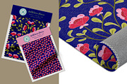 Folklore Flora Pattern Collection, a Pattern Graphic by Traveling Designer (Thumbnail 3 of 6)