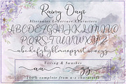 Rainy Days  Elegant Script Font, a Script Font by Aldedesign (Thumbnail 7 of 7)