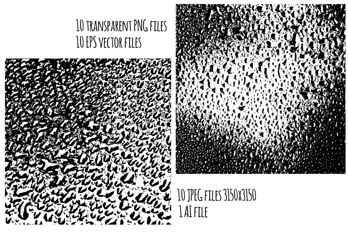 Water drops vector texture, a Texture Graphic by Seamless and more stuff (Photo 3 of 4)