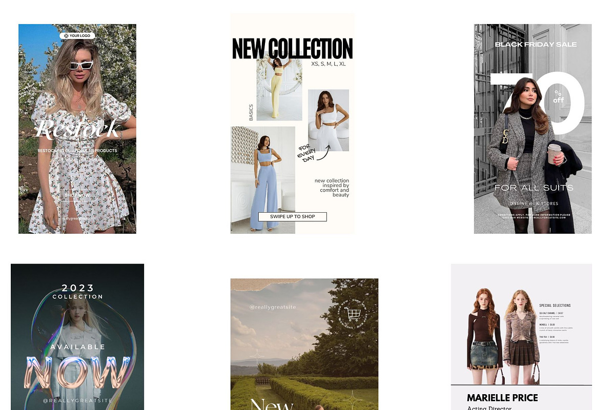 Fashion Stories Canva Template, a Social Media Template by AI Goddess Creations (Photo 3 of 5)