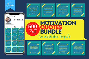 500 Motivation Quotes Bundle