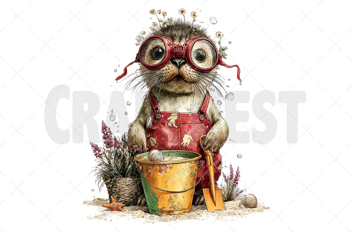 Summer Seal Clipart PNG, an Illustration by Craft Nest (Photo 10 of 11)