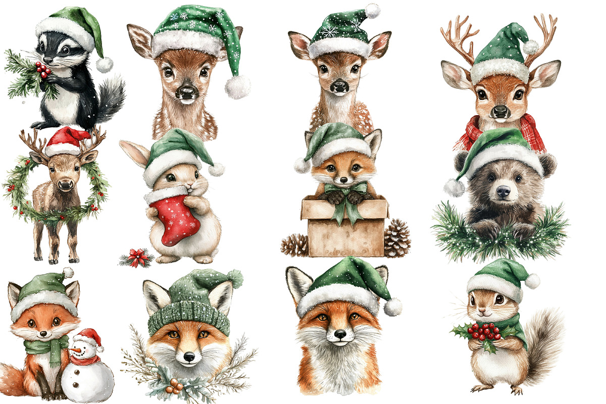 Winter Woodland Clipart, an Illustration by Designworld (Photo 2 of 5)