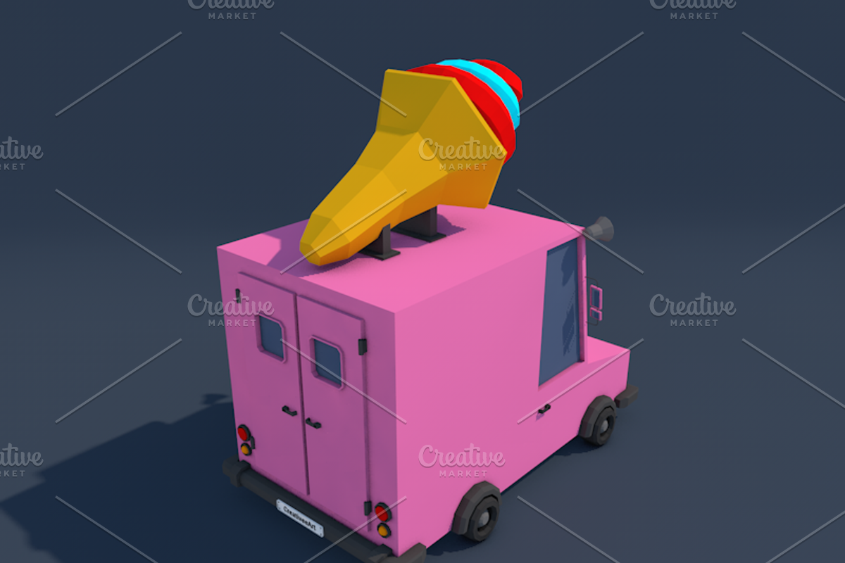 Ultimate Low Poly City Cars Pack, a Cars & Vehicle 3D Model by CreativeeArt (Photo 24 of 54)