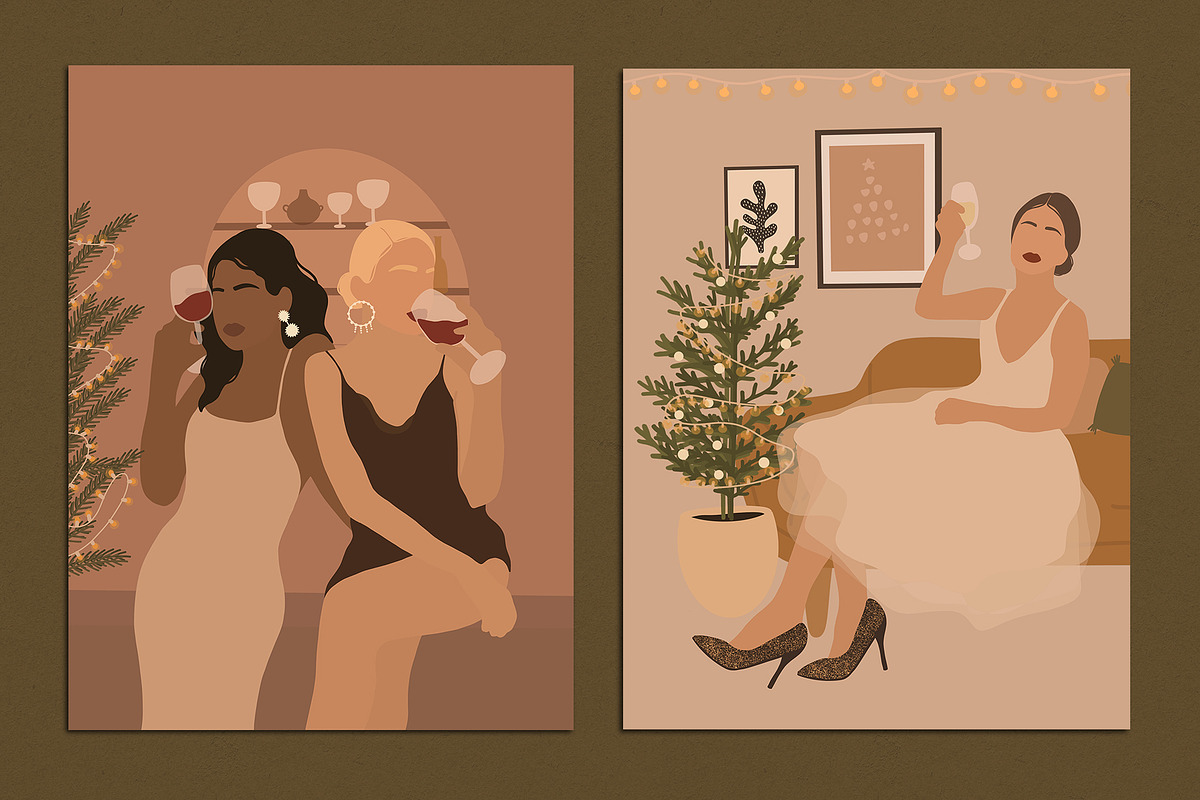 Holidays At Home Abstract Posters, a Decorative Illustration by Miracles Everywhere (Photo 3 of 5)