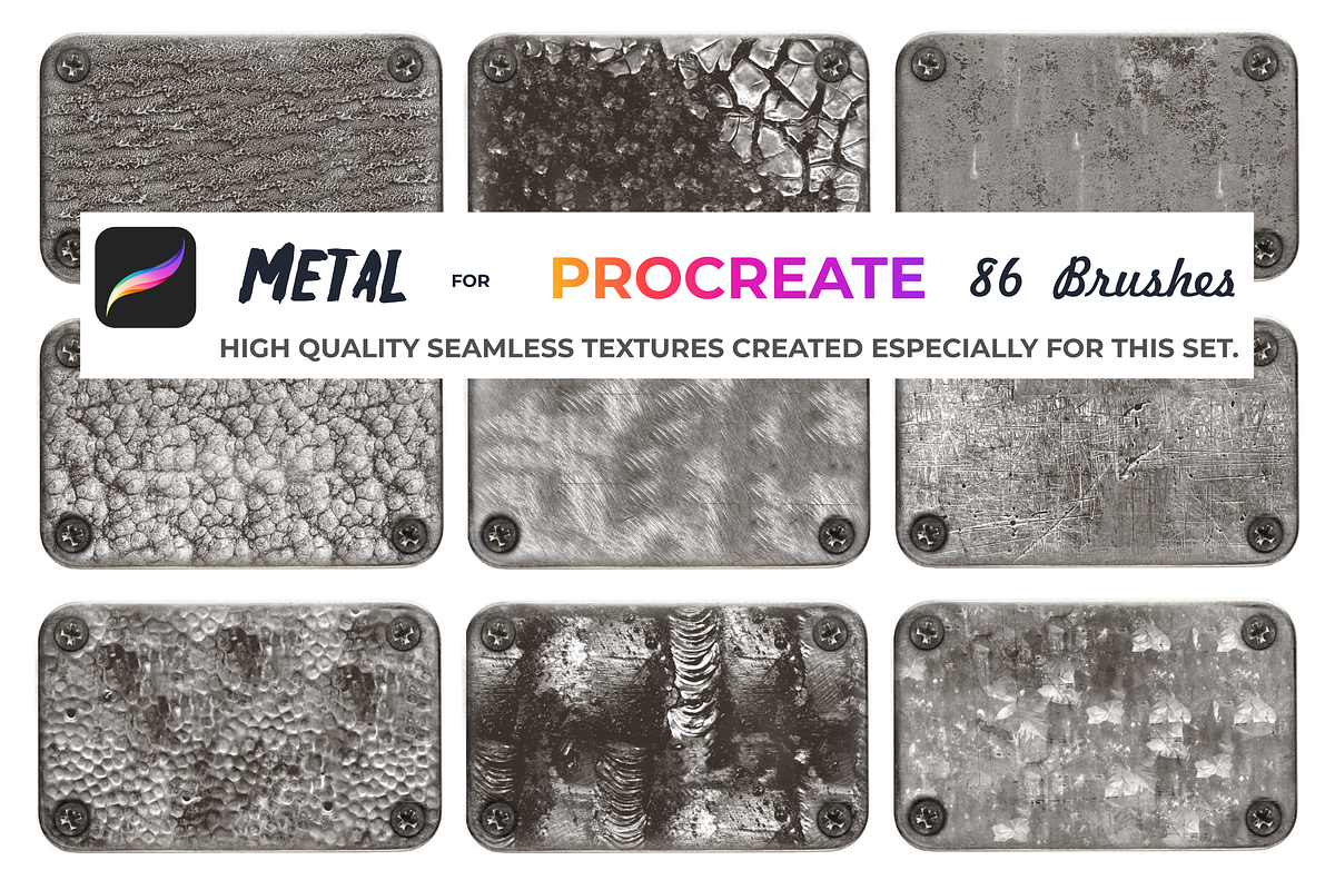 Metal brushes for Procreate, a Brush Add-On by Graphics Resources (Photo 8 of 15)