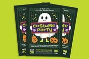 Kids Halloween Party Flyer Template, a Flyer Template by Gumico Studio. (Thumbnail 3 of 3)