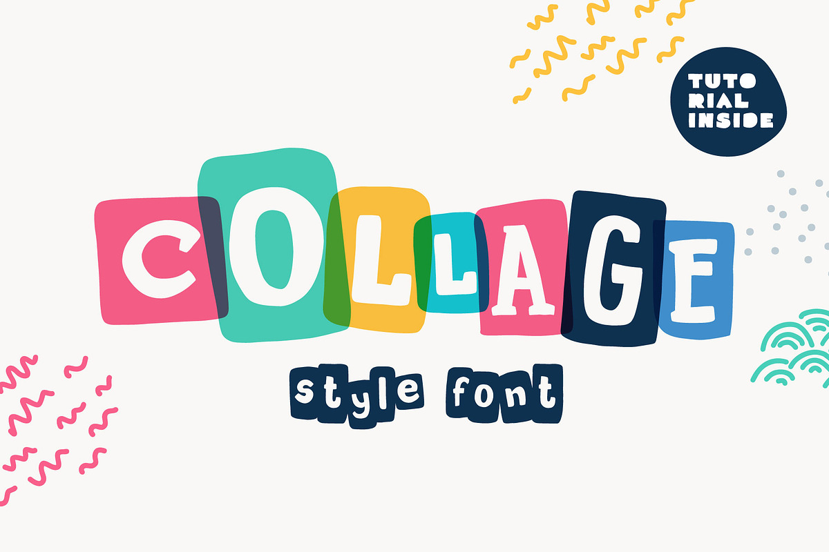 New Collage colored font, a Slab Serif Font by kaer_shop (Photo 1 of 12)
